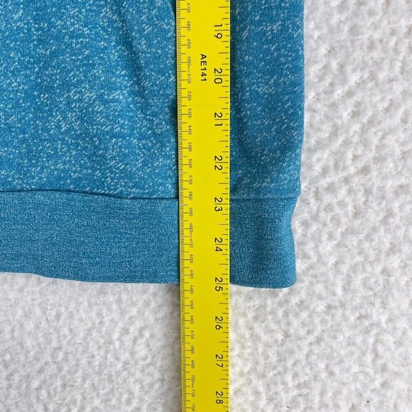 Volcom Blue Heathered Pullover Sweater Womens Long Sleeve Scoop Neck Size Large‎ - Picture 7 of 11